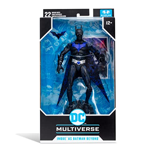 McFarlane Toys, DC Multiverse Inque as Batman Beyond 7-inch Action Figure with 22 Moving Parts, Collectible DC Batman Figure with Unique Collector Character Card – Ages 12+