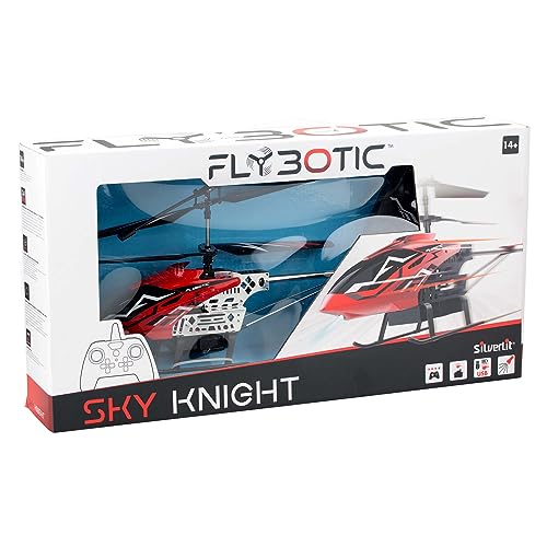 Silverlit 84754 Sky, Large RC, LED Lights for Night Mode Flying, 25m Distance, Re-Chargeable 3 Channel Helicopter, Multicolored