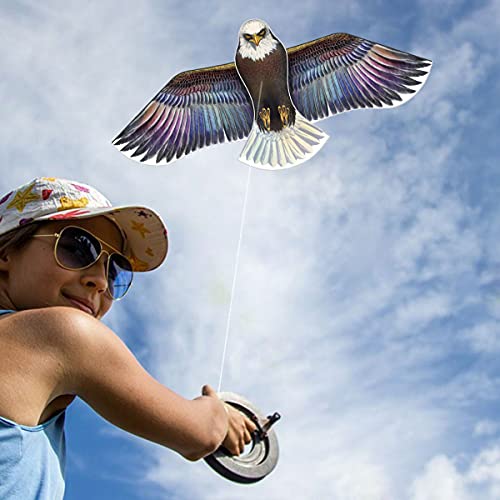 Huge Eagle Kites for Adults and Kids,Easy to Fly kite for Beach Trip, Outdoor Activities-200ft Line with Swivel-Bonus Durable Polyester Bag