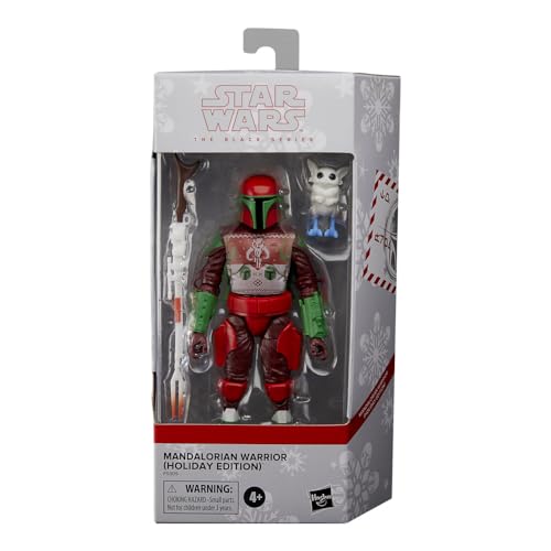 Hasbro Star Wars The Black Series Mandalorian Warrior (Holiday Edition) Action Figure (Target Exclusive),5 x 9 x 2 Inches