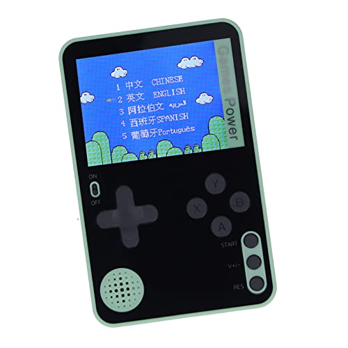 Cuifati Mini Handheld Game Console, 2.4inch Color Screen Retro Video Game Console with 500 Classic FC Games, 500MAH Rechargeable Battery Gameboy Support for TV Connection and 2 Players (Green)