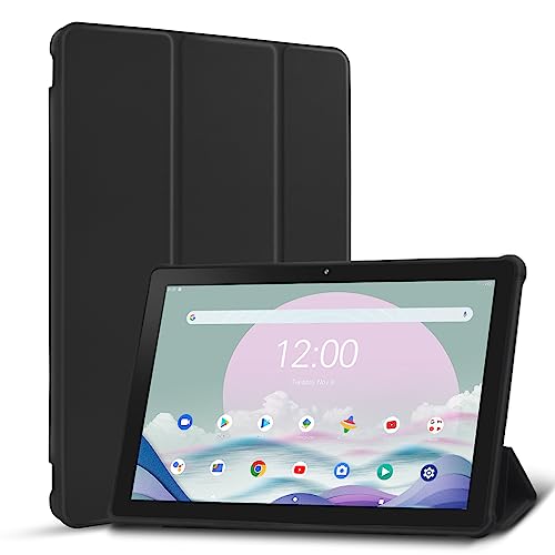PRITOM Android 12 Tablet for Kids, 10 Inch IPS HD Large Screen, 3GB+64GB, Pre-Installed Kids Software IWAWa, Control Learning Game Education Apps, WiFi Tablet with Child-Safe Case (Pink)