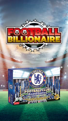 Official Chelsea Football Club Board Game By Football Billionaire | Family Board Games for Kids and Adults | Ages 6+| A Trading & Family Strategy Board Game for 2-6 Players as Seen on Dragon's Den