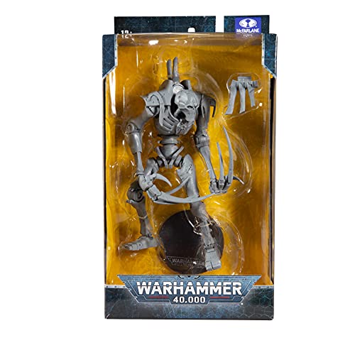 McFarlane Toys, Warhammer 40000 Necron Flayed One Action Figure with 22 Moving Parts, Unpainted Collectible Warhammer Figure with collectors stand base, Customise your figure – Ages 12+