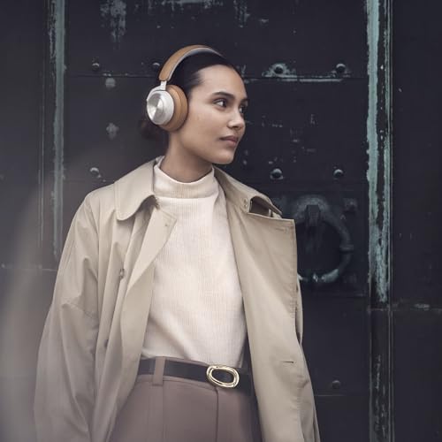 Bang & Olufsen Beoplay HX - Premium Wireless Bluetooth Over-Ear Active Noise Cancelling Headphones, 6 Microphones, Playtime Up to 40 Hours, Headset with Carrying Case - Timber