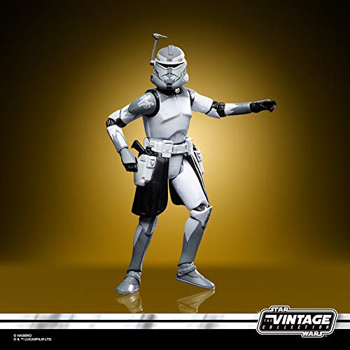 Star Wars The Vintage Collection Clone Commander Wolffe Toy, 9.5-cm-Scale The Clone Wars Action Figure, Children Aged 4 and Up