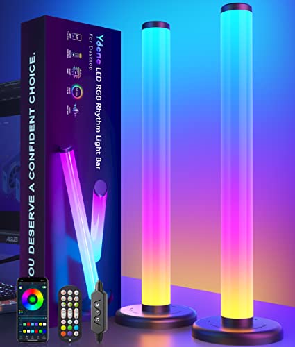 Ydene LED Smart Light Bar, 360°RGB Lights with 16 Mil. Colour, 213 Chase Effect Gaming Lights Sync with Music, TV Ambient Lighting Sound Activated RGB Light Bar for Room Decor, App & Remote Control