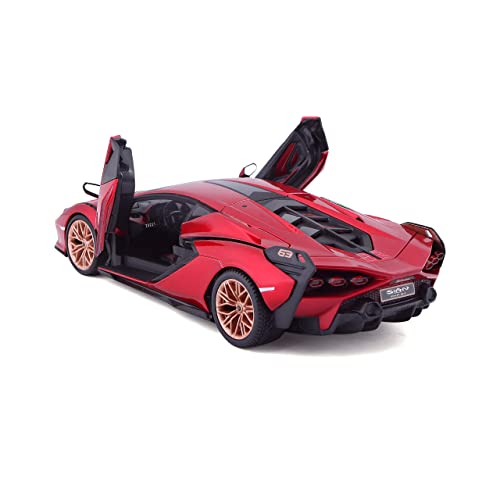 Bburago B18-21099R 1:24 Lamborghini SIAN FKP 37 RED, Assorted Designs and Colours