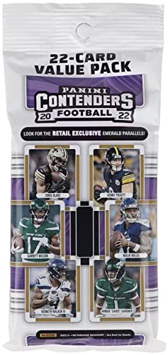 2022 Panini Contenders Football NFL Jumbo Cello Value Pack - 22 Trading Cards