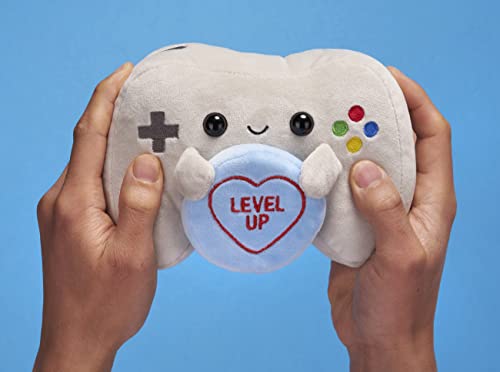 Swizzels 38021 Love Hearts 18CM (7-inches) Video Game Controller Level Up Plush Soft Toy