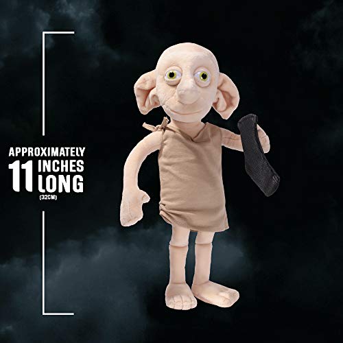 The Noble Collection Harry Potter Dobby Interactive Plush - Officially Licensed 11in (32cm) Electronic Plush Toy Dolls Gifts - Speaks 16 Phrases