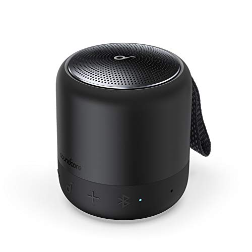 soundcore Anker Mini 3 Bluetooth Speaker, BassUp and PartyCast Technology, USB-C, Waterproof IPX7, and Customizable EQ