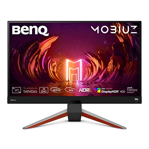 BenQ MOBIUZ EX2710Q Gaming Monitor (27 inch, IPS, 1440P, 165 Hz 1ms HDR 400, FreeSync Premium, 144 Hz compatible)