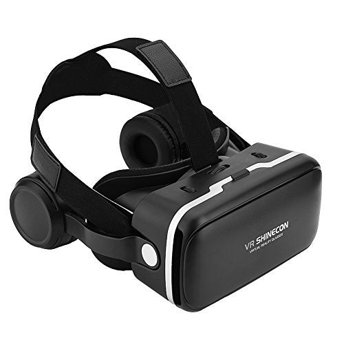 VR Headset, 3D Glasses Virtual Reality Headset for VR Games & 3D Movies, Fit for 3.5"-6.0" iPhone and Android Smartphones