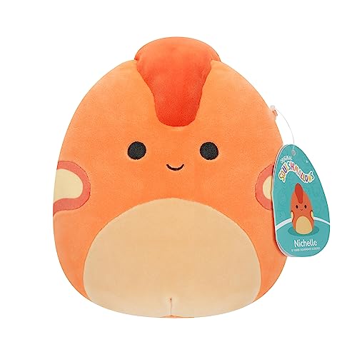 Squishmallows SQCR04122 Nichelle-Parasaurolophus 7.5" Add Squad, Ultrasoft Stuffed Animal Toy, Official Kellytoy Plush