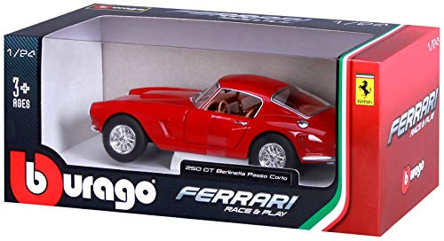 Bburago 15626025 Ferrari 1:24 250 GT Berlinetta Passo Corto Red