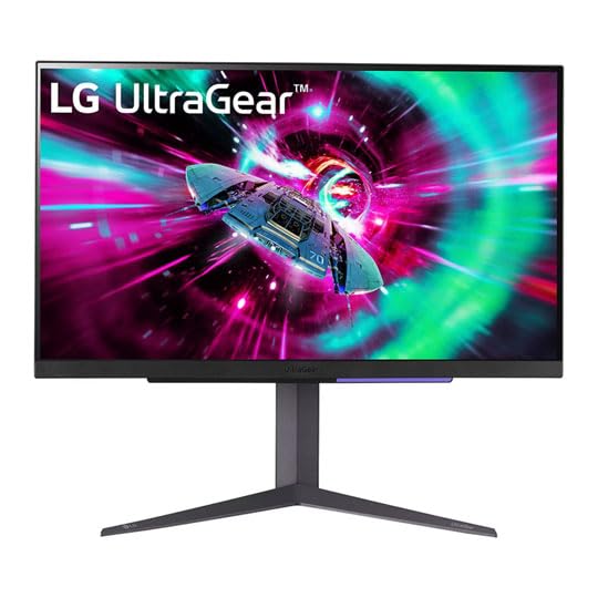 LG UltraGear 4K Gaming Monitor 27GR93U, 27 inch, 4K, 144Hz, 1ms GtG, IPS Display, HDR 10, NVIDIA G-Sync & AMD FreeSync compatible, Smart Energy Saving, Displayport, HDMI