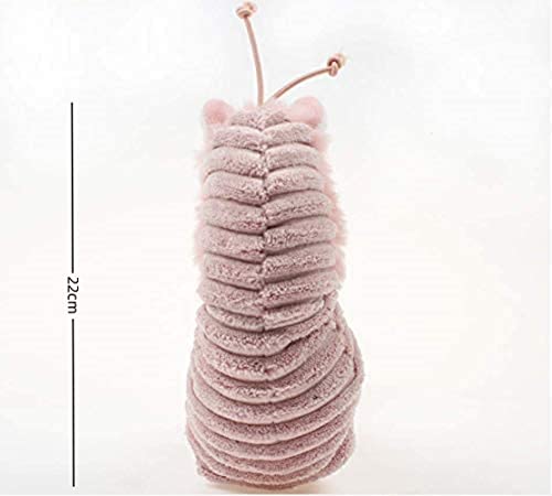 LAARNT 22cm Pippi shrimp plush toy, Pink shrimp doll, children cute plush doll gift home decoration