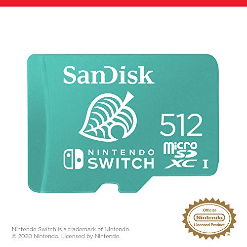 SanDisk 512GB microSDXC UHS-I card for Nintendo Switch - Nintendo licensed Product