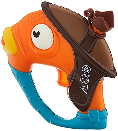 Nerf Super Soaker Fortnite Fishstick Water Blaster -- Fortnite Fishstick Character Design -- Easy-To-Carry Micro Size -- For Kids, Youth, Adults