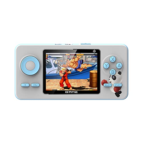 YTFSKFUI Handheld Game Console Built-In 520 Classic Games, Fashion Trend Retro Handheld Game Console, TFT Screen, Usb Rechargeable Handheld Games Consoles Children Birthday Gift(Macaron Light Grey)