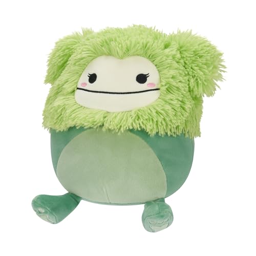 Squishmallows Bren-Green Bigfoot 7.5" Add Squad, Ultrasoft Stuffed Animal Toy, Official Kellytoy Plush