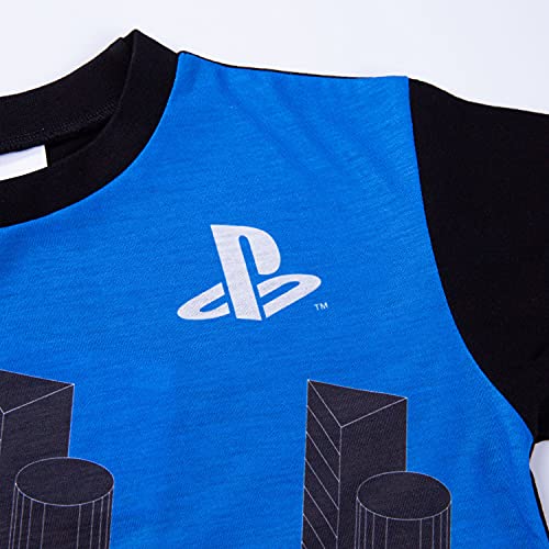 PlayStation Boys Pyjamas Short Summer Pjs, Gamer Pyjamas For Kids And Teenagers, Official Merchandise (9-10 Years) Black