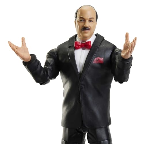 WWE Elite Action Figure WrestleMania “Macho King” Randy Savage with Accessory and “Mean” Gene Okerlund Build-A-Figure Parts, HKP10