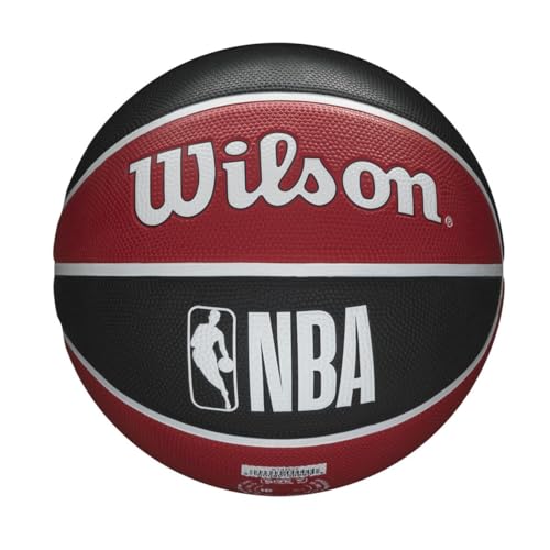 Wilson Basketball, NBA Team Tribute Model, CHICAGO BULLS, Outdoor, Rubber, Size: 7