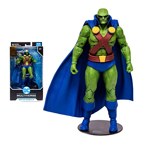 McFarlane Toys, DC Multiverse Martian Manhunter Gold Label 7-inch Action Figure, Collectible DC Comic Figure with Unique Collector Character Card – Ages 12+