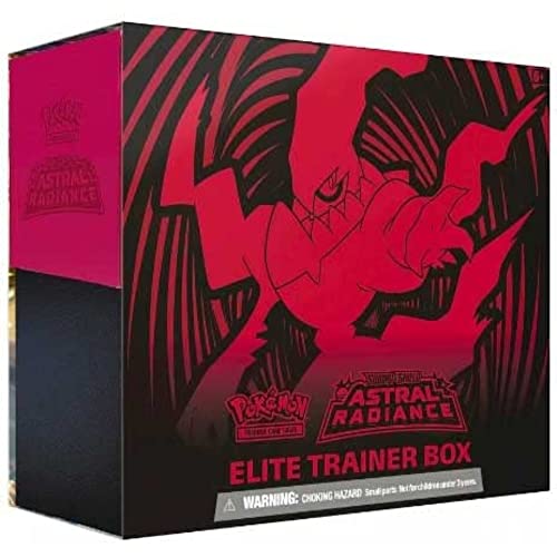Pokémon TCG: Sword & Shield - Astral Radiance Elite Trainer Box (8 Boosters & Premium Accessories) for ages 6+,Black & Red
