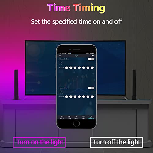 OneWatt Smart Flow Light Bar, RGB LED Lamp with Multiple Light Effects, Ambance Light bar, APP Control, Mood Light, Ambient Lighting for Gaming TV PC Room Decoration Movies
