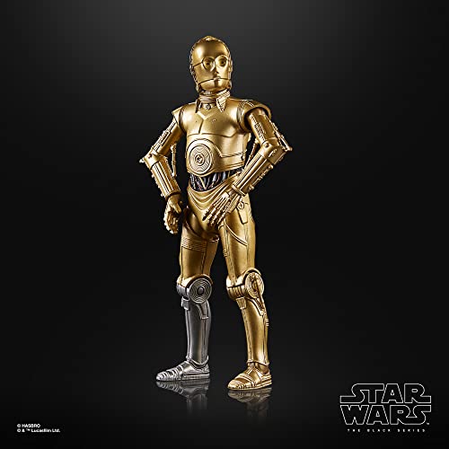 Star Wars Hasbro The Black Series Archive C-3PO Toy 6-Inch-Scale A New Hope Action Figure, Toys Kids Ages 4 and Up Multicolor, One Size, F4369