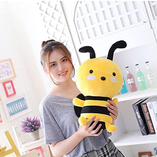 OUKEYI Bee Plush Toy,10" Bee Stuffed Animal,Soft Honeybee Plush Doll Gift for Honey Bee Decor 1st Birthday Bee Themed Party, 7.87 Inches(8 inch)