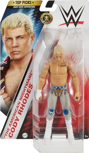 WWE Action Figure Cody Rhodes The American Nightmare Basic Series Top Picks Collection HTV90