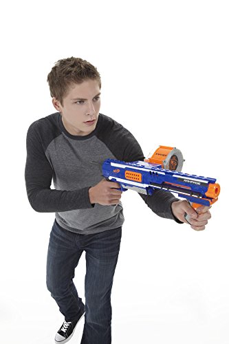 Nerf Rampage N-Strike Elite Toy Blaster with 25 Dart Drum Slam Fire & 25 Official Elite Foam Darts for Kids, Teens, & Adults (Amazon Exclusive)