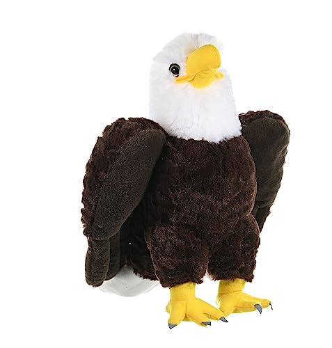 Wild Republic Bald Eagle Plush Soft Toy, Cuddlekins Cuddly Toys, Gifts for Kids 30 cm,White