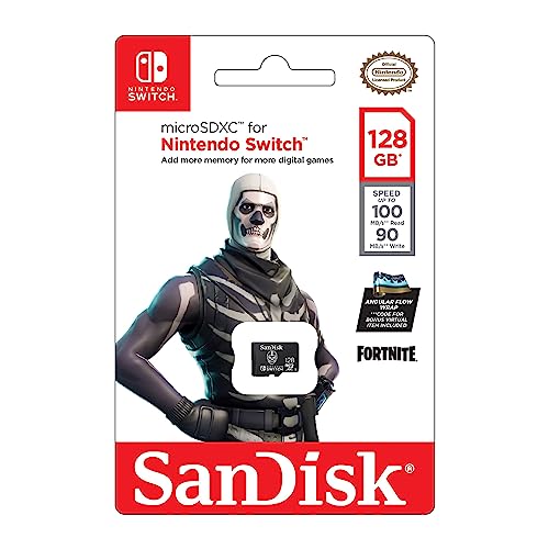 SanDisk 128GB Fortnite microSDXC card for Nintendo Switch, Nintendo-licensed memory card