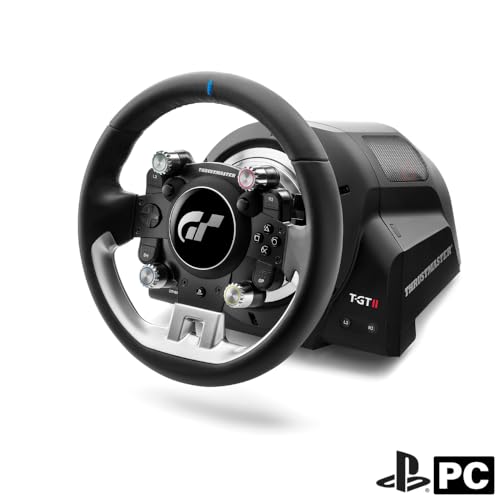 Thrustmaster T-GT II Pack - Wheelbase and Steering Wheel - Officially licensed for both PlayStation 5 and Gran Turismo - PS5 / PS4 /Windows