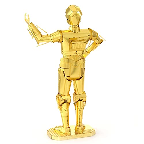 Metal Earth Star Wars C-3PO 3D Metal Model Kit Bundle with Tweezers Fascinations