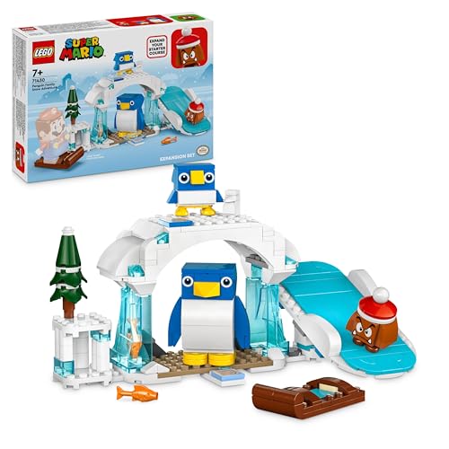 LEGO Super Mario Penguin Family Snow Adventure Expansion Set, Collectible Role-Play Toy for 7 Plus Year Old Boys, Girls & Kids, Includes a Goomba Gaming Character Figure, Small Gift for Gamers 71430