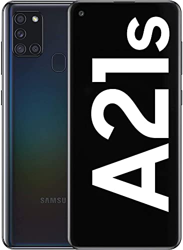 Samsung Galaxy A21s Android Smartphone, SIM Free Mobile Phone, Black (Renewed)