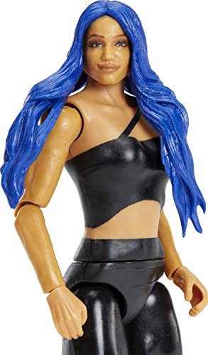 WWE Sasha Banks Basic Action Figure 6-inch Collectible for Ages 6+