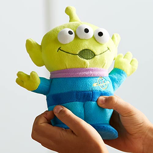 Disney Store Official Alien Mini Bean Bag, Toy Story, 20cm/7”, Plush Cuddly Character with Embroidered Details, 3D Eyes and Soft Feel Finish - Suitable for Ages 0+