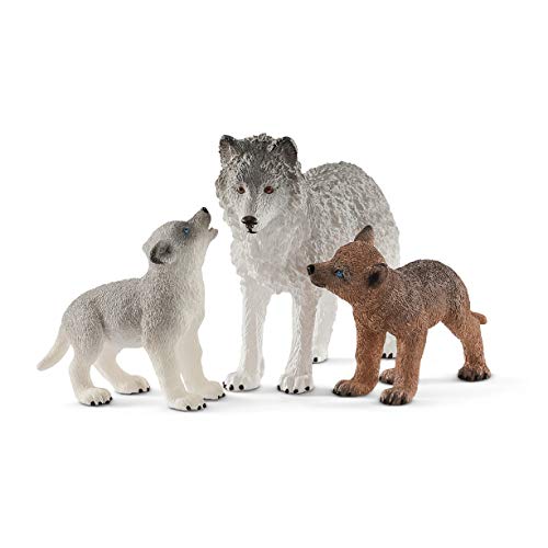 Schleich 42472 Wild Life Mother Wolf with Pups