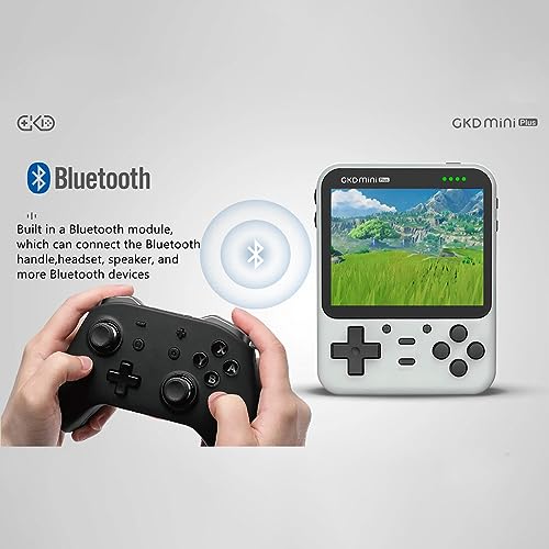 WUBA GKD Mini Plus Retro Handheld Game Console, 3.5-inch 16G+128G Retro Game Console with 10000 Games, WIFI Matchmaking Video Game Console Emulator for Adult