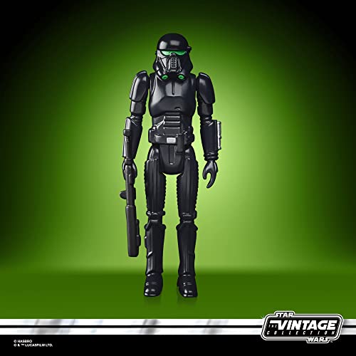 Star Wars Hasbro Retro Collection Imperial Death Trooper Toy 9.5 cm-Scale The Mandalorian Collectible Action Figure, Kids 4 and Up, Multicolor, F4457