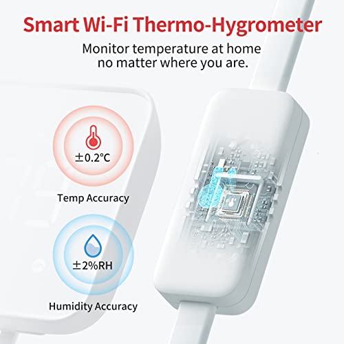 SwitchBot Hub 2 (2nd Gen), work as a WiFi Thermometer Hygrometer, IR Remote Control, Smart Remote and Light Sensor, Link SwitchBot to Wi-Fi (Support 2.4GHz), Compatible with Alexa&Google Assistant