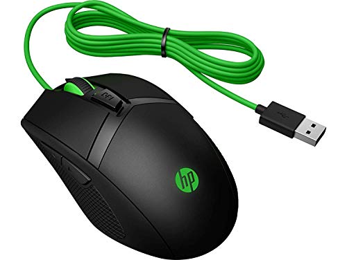 HP Pavilion Gaming 300 Wired USB Gaming Mouse, 5000 DPI Optical Sensor, On-the -Fly Settings, RGB LED, Ambidextrous , Black