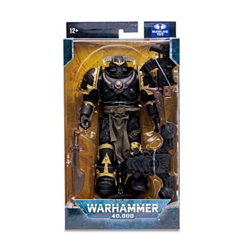 McFarlane Toys, Warhammer 40000 Chaos Space Marine Action Figure with 22 Moving Parts, Collectible Warhammer Figure with collectors stand base– Ages 12+